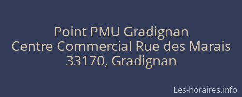 Point PMU Gradignan