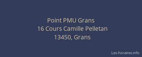 Point PMU Grans