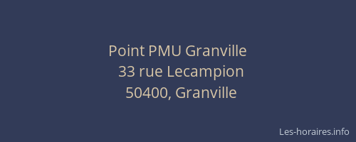 Point PMU Granville