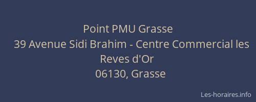 Point PMU Grasse