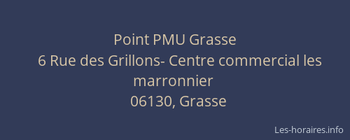 Point PMU Grasse