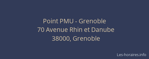 Point PMU - Grenoble