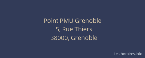 Point PMU Grenoble