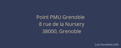 Point PMU Grenoble