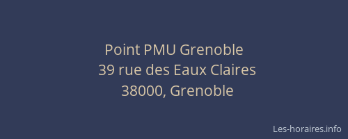 Point PMU Grenoble
