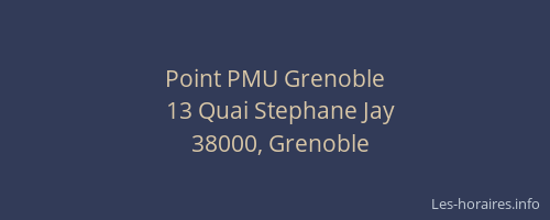 Point PMU Grenoble