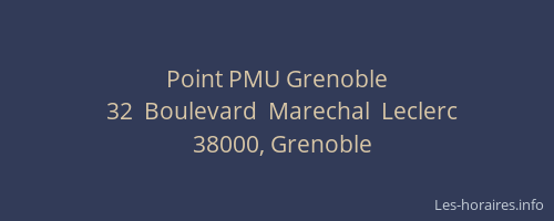 Point PMU Grenoble