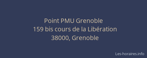 Point PMU Grenoble