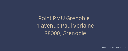 Point PMU Grenoble