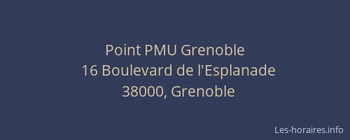 Point PMU Grenoble