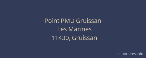 Point PMU Gruissan