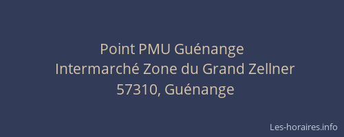 Point PMU Gu&eacute;nange