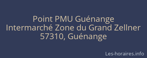Point PMU Guénange