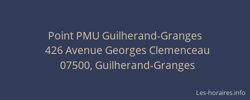Point PMU Guilherand-Granges