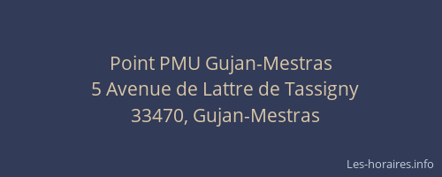 Point PMU Gujan-Mestras