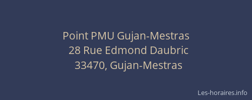 Point PMU Gujan-Mestras