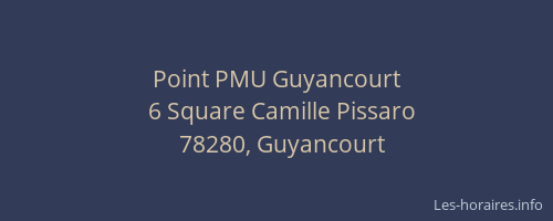 Point PMU Guyancourt