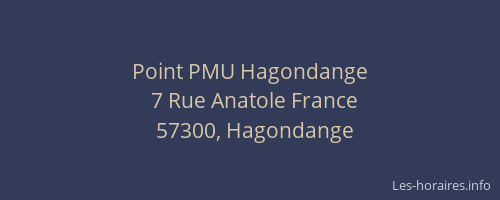 Point PMU Hagondange