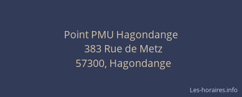 Point PMU Hagondange
