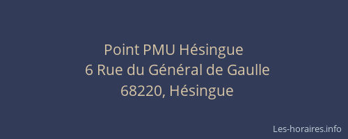 Point PMU Hésingue