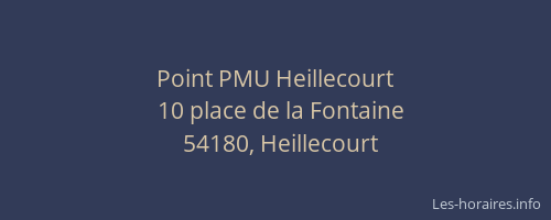 Point PMU Heillecourt