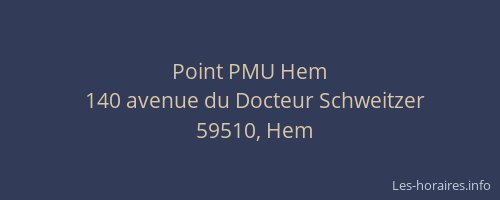 Point PMU Hem