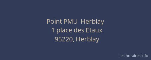 Point PMU  Herblay