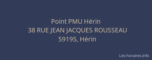Point PMU Hérin