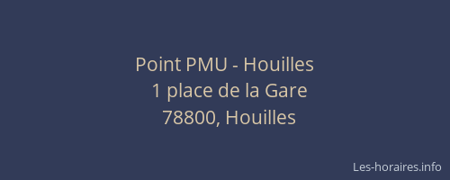Point PMU - Houilles