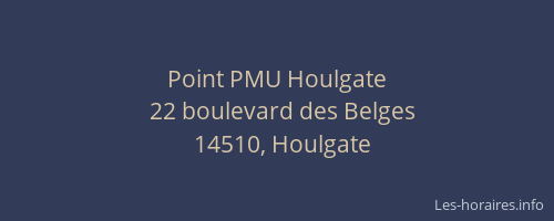Point PMU Houlgate