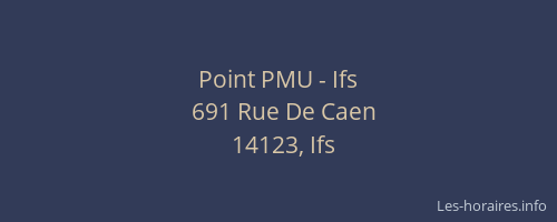 Point PMU - Ifs
