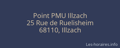Point PMU Illzach