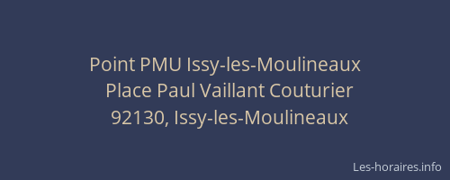 Point PMU Issy-les-Moulineaux