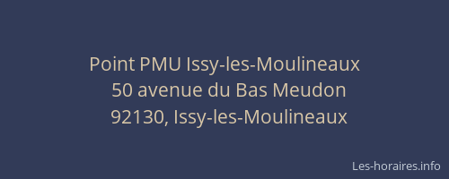 Point PMU Issy-les-Moulineaux