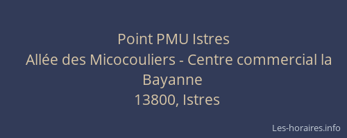 Point PMU Istres