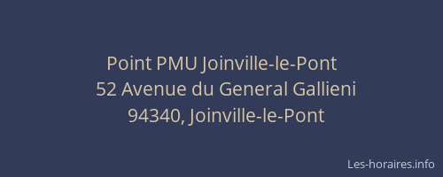 Point PMU Joinville-le-Pont