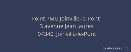 Point PMU Joinville-le-Pont