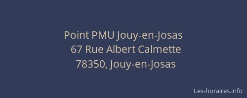 Point PMU Jouy-en-Josas