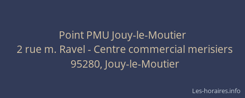 Point PMU Jouy-le-Moutier