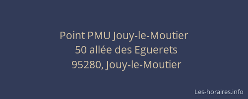 Point PMU Jouy-le-Moutier