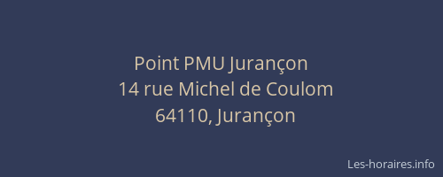Point PMU Juran&ccedil;on