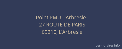 Point PMU L'Arbresle