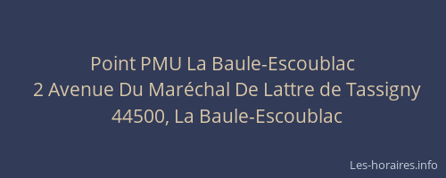 Point PMU La Baule-Escoublac