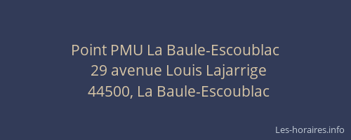 Point PMU La Baule-Escoublac