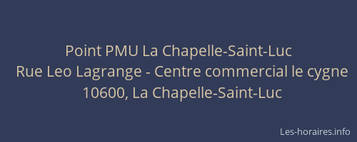 Point PMU La Chapelle-Saint-Luc