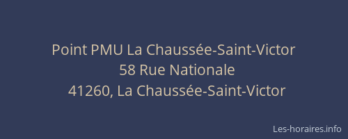 Point PMU La Chauss&eacute;e-Saint-Victor