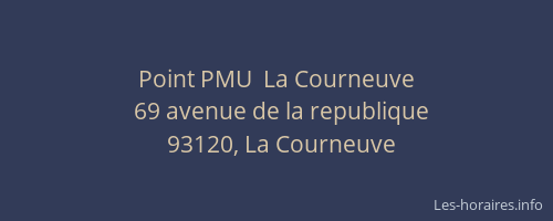 Point PMU  La Courneuve