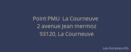 Point PMU  La Courneuve