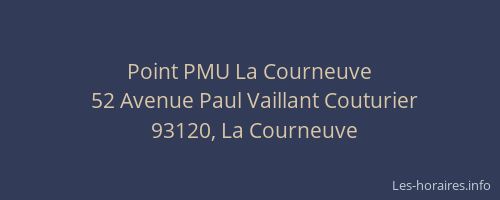 Point PMU La Courneuve