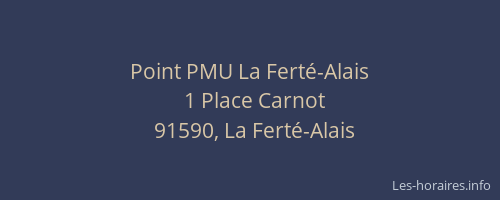 Point PMU La Ferté-Alais